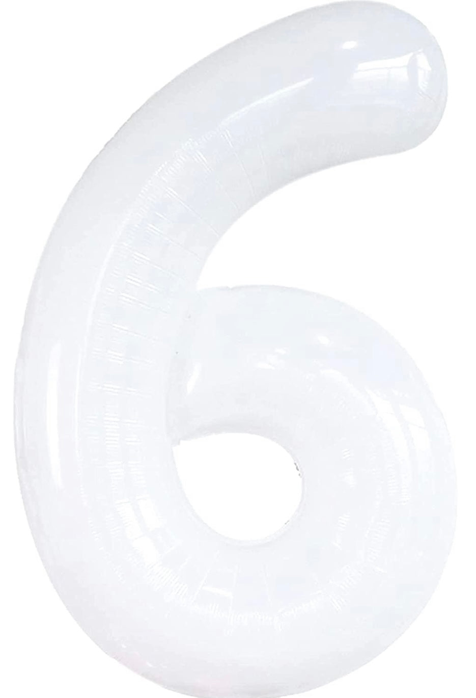 34" White Number 6 (Pack of 3)