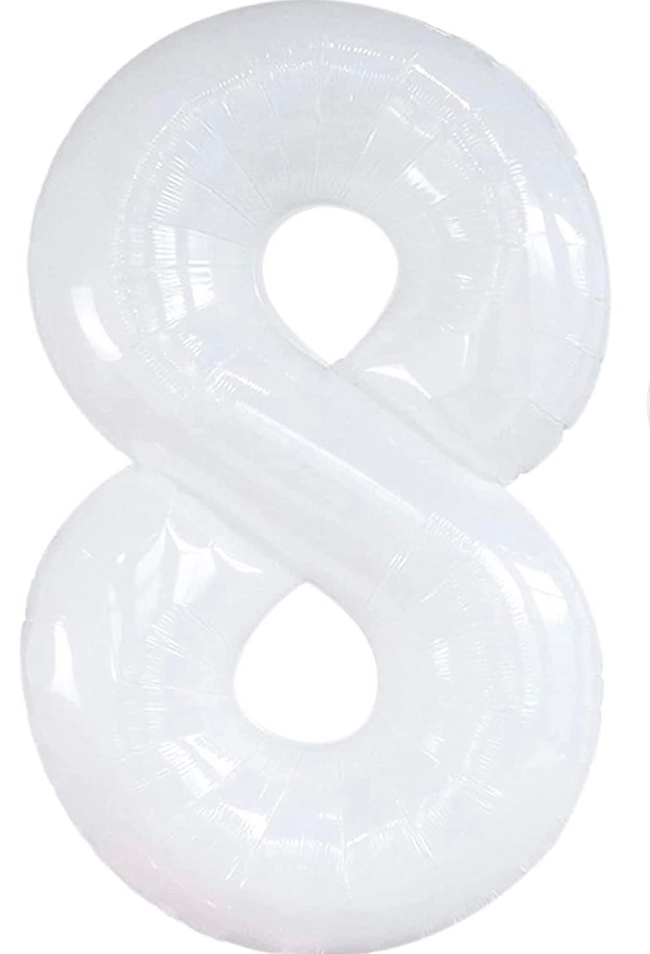 34" White Number 8 (Pack of 3)