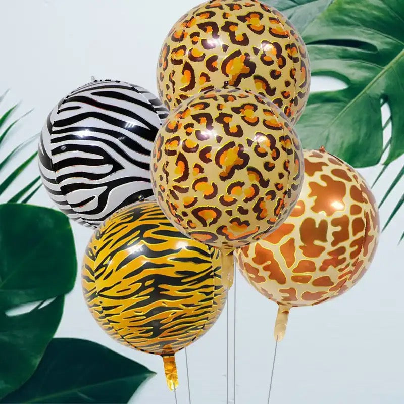 22” Leopard Print 4D Foil Balloon (PACK of 3)