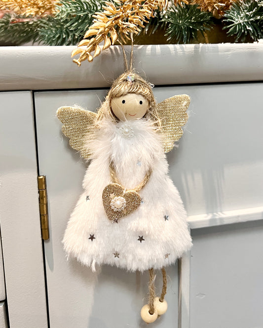 Little Fairy Christmas Ornament White