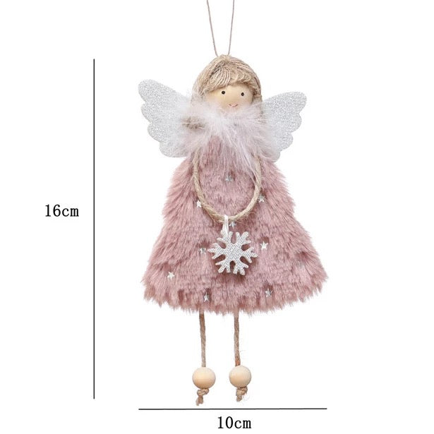 Little Fairy Christmas Ornament Pink