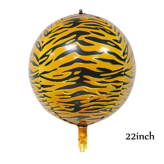 22” Tiger Print 4D Foil Balloon (PACK of 3)