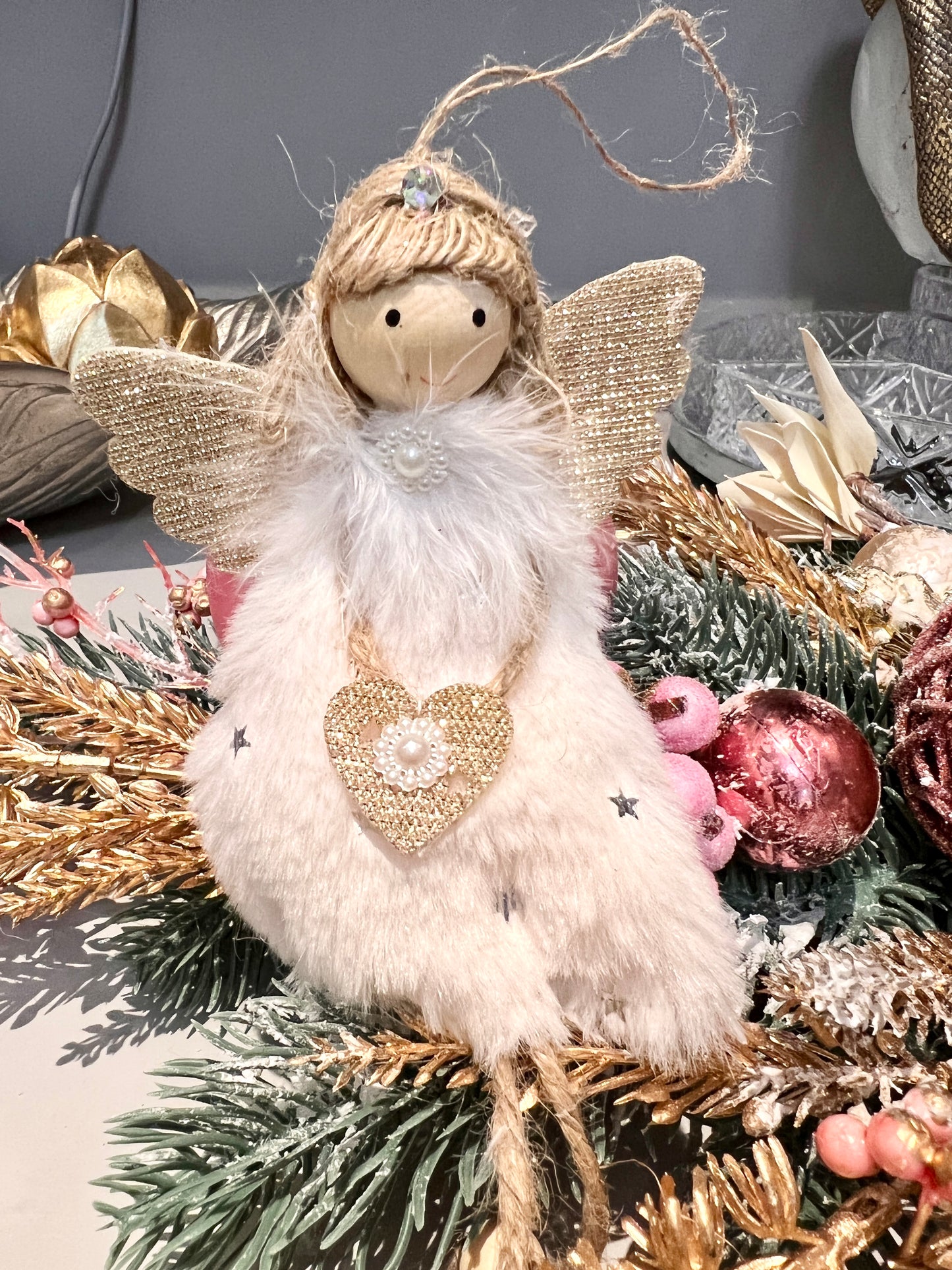 Little Fairy Christmas Ornament White