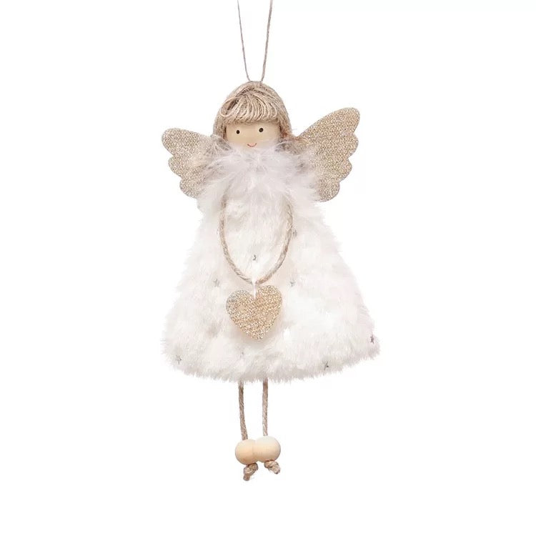 Little Fairy Christmas Ornament White