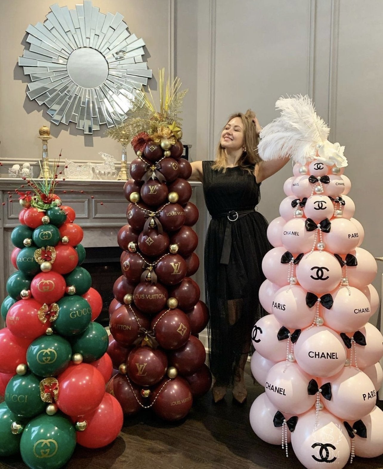 Gucci Inspired Christmas Balloon Tree