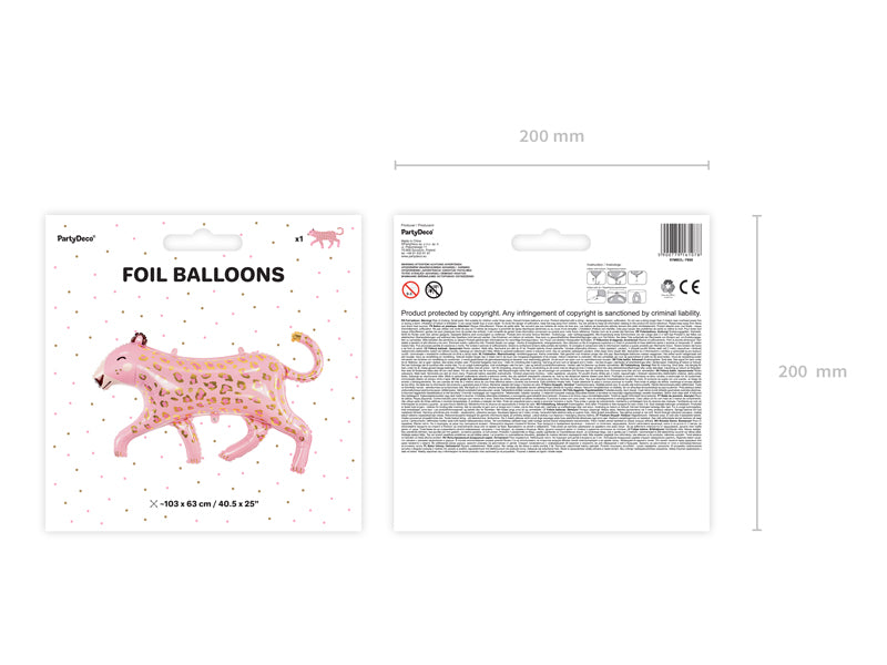 40.5” Foil Balloon Leopard