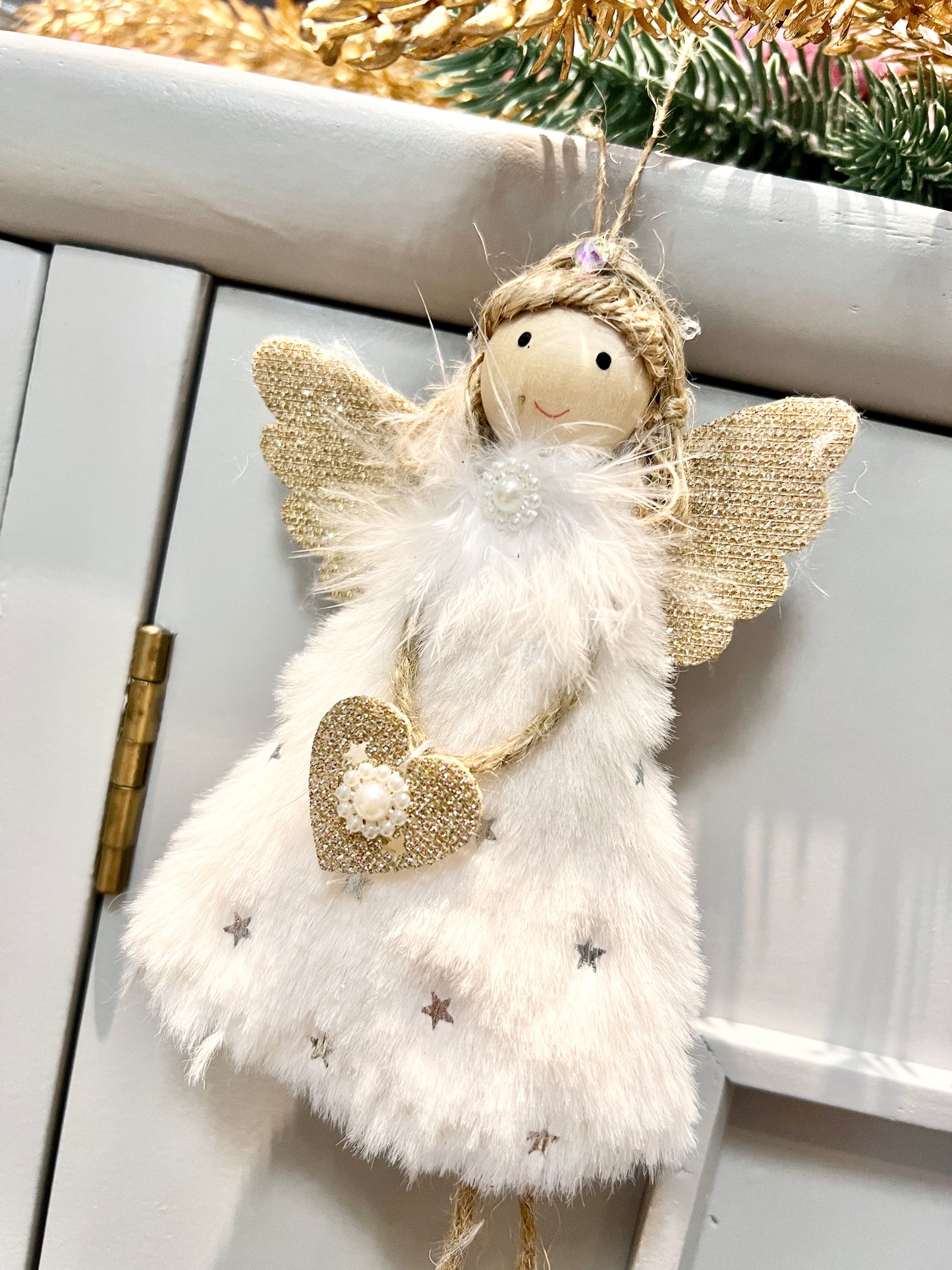 Little Fairy Christmas Ornament White