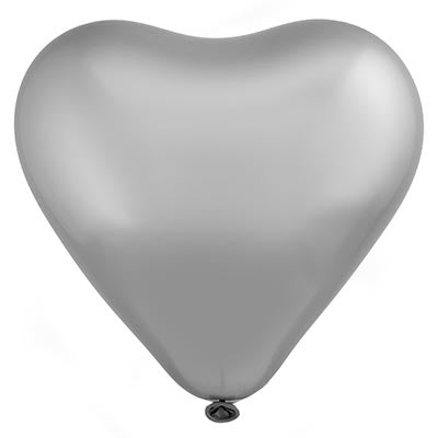 12” EVERTS Heart Satin Luxe Platinum (50 pcs)