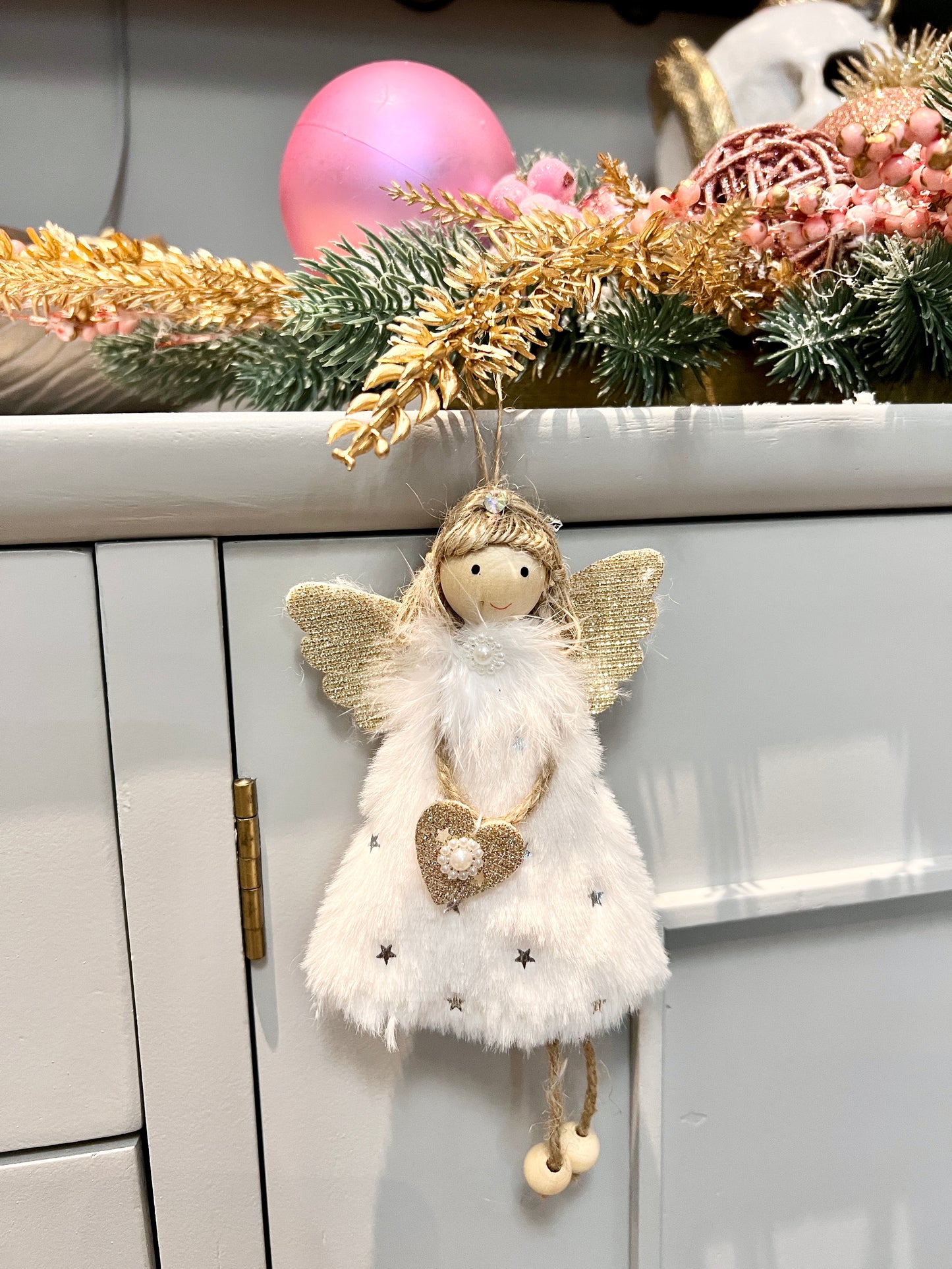 Little Fairy Christmas Ornament White