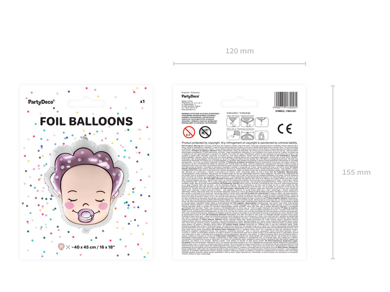 18" Foil Balloon Baby Girl